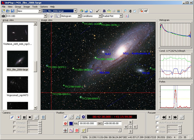 UniMap - astrophotography software
