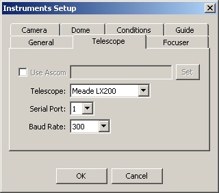 telescope setup