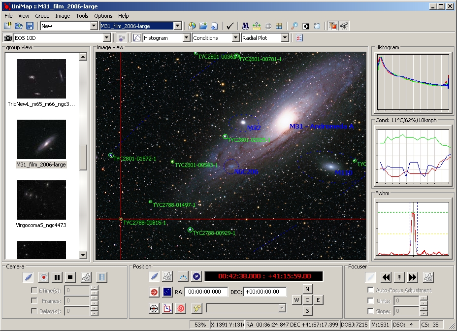 Automated star identification and telecope control